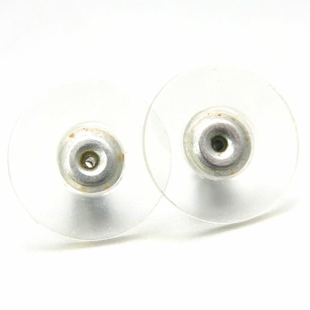 CHANEL Authentic White Logo Earrings - Picture 10 of 11